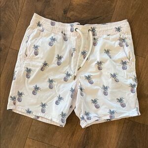Hollister Pineapple Print 7” Jogger Short size Large